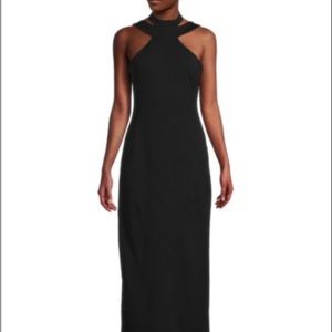 NWT Bebe Black Maxi Dress